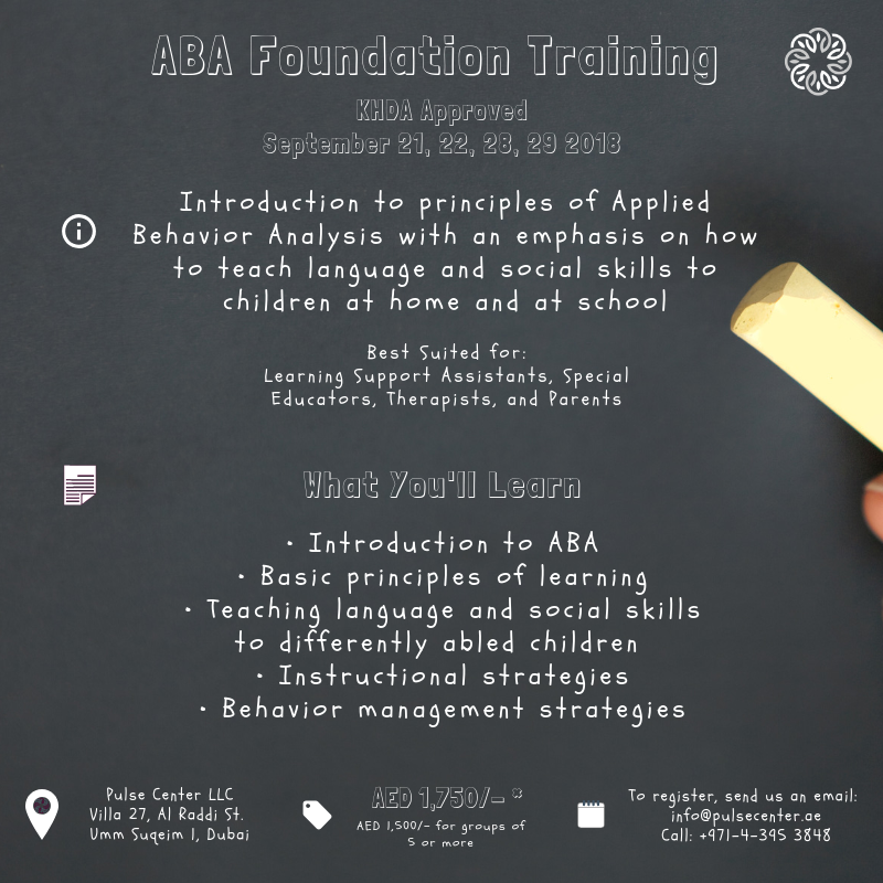 ABA Foundation Training - KHDA Approved - September
